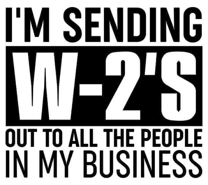 I'm Sending W-2's (DTF Transfer Only)