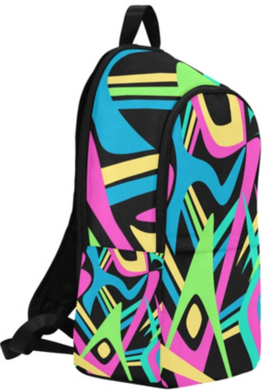 Neon Puff Fabric Backpack