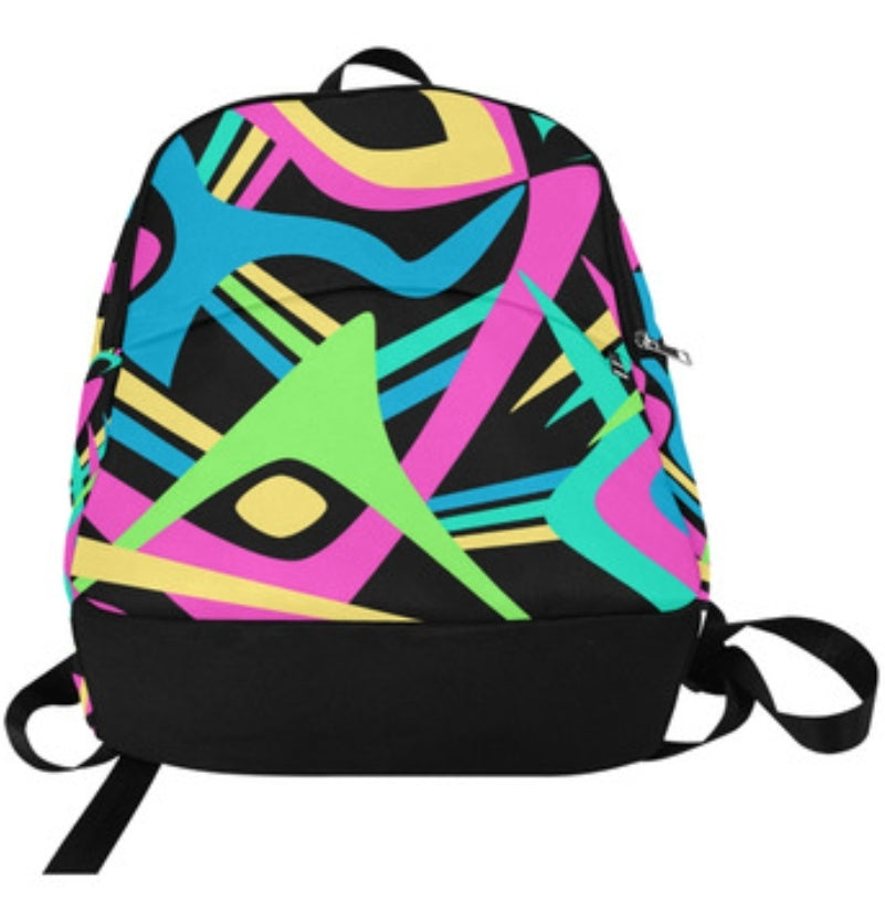 Neon Puff Fabric Backpack