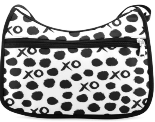 Dots and XO Unique Messenger Bag