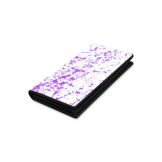 Purple Splatter Wallets
