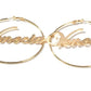 Custom Name Large Hoop Earrings