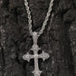 Vintage Zircon Cross Pendant